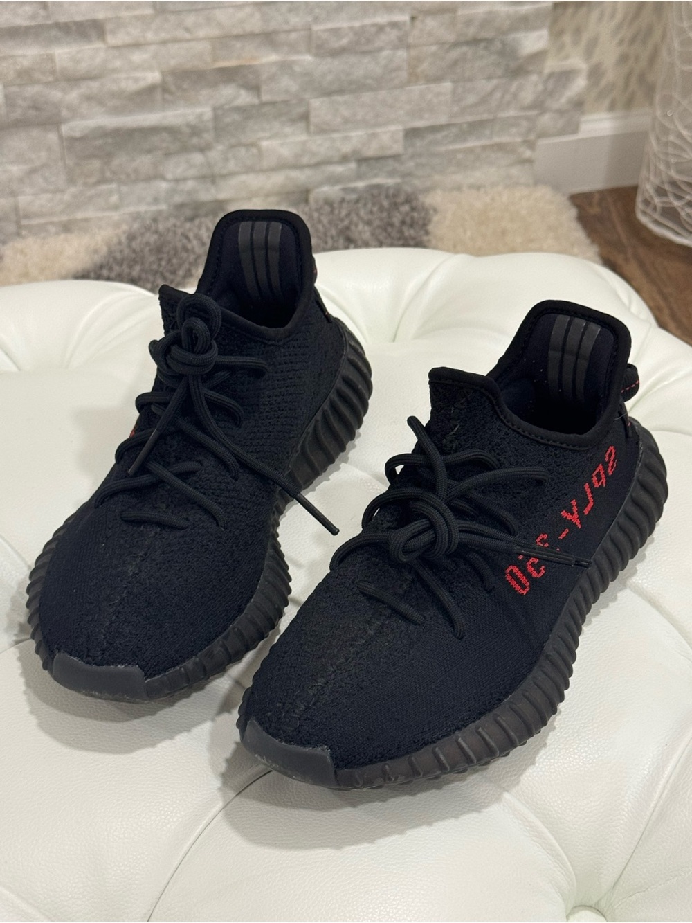 adidas Black Sneaker with Red Accent